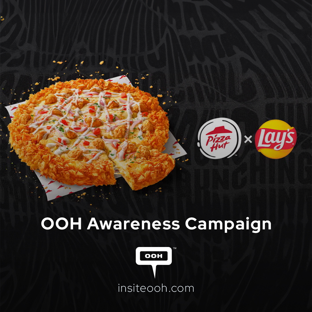 Pizza Hut and Lay's Team up for a Crunchy Adventure overflowing onto UAE’s OOH