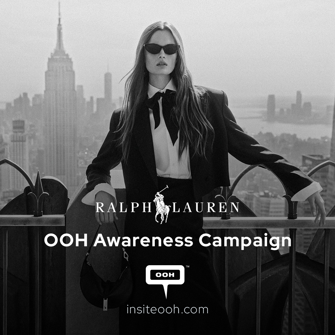 Lulu Tenney Poses for Ralph Lauren Holiday 2024 on Dubai's OOH