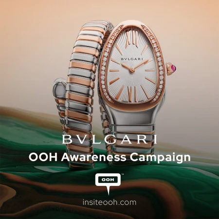 Bulgari Shines with Serpenti Jewelry Collection on Dubai’s DOOH