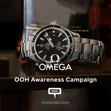 Omega shimmering its exquisite models on Dubai's Billboards