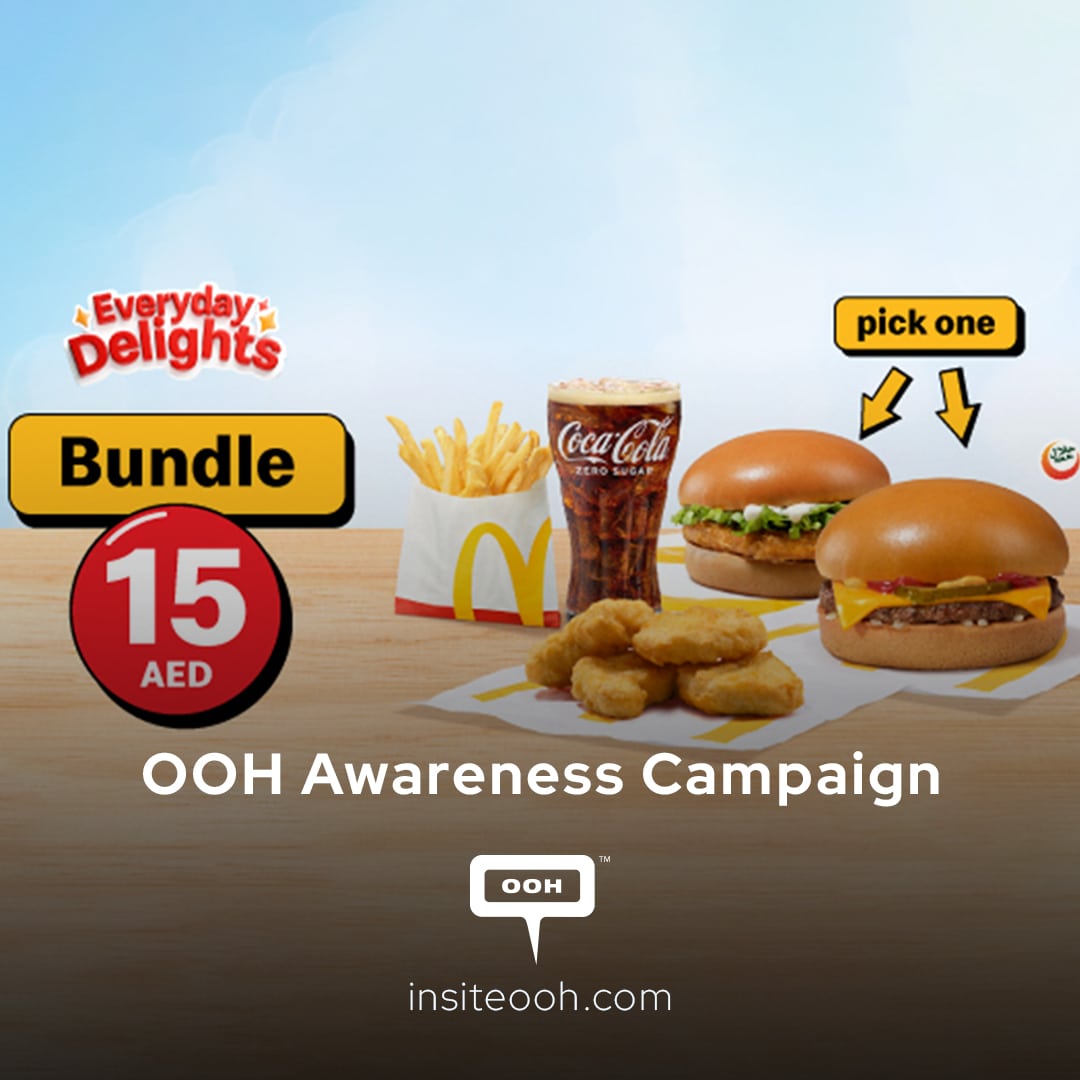 Everyday Delights by McDonald's Billboards to Fight Hunger on Budget