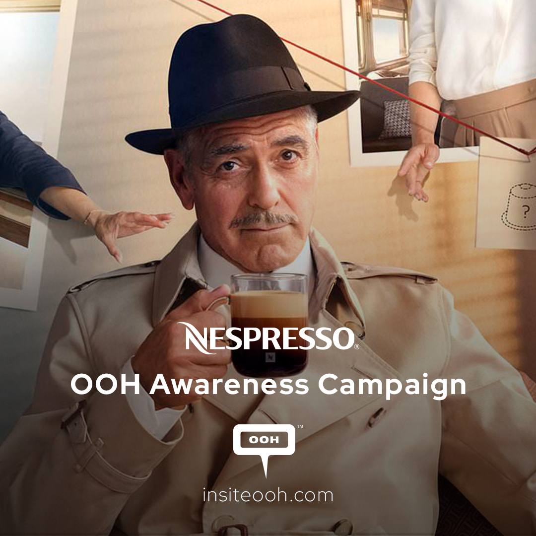 Nespresso’s Unforgettable Taste DOOH Campaign Starring George Clooney and Eva Longoria