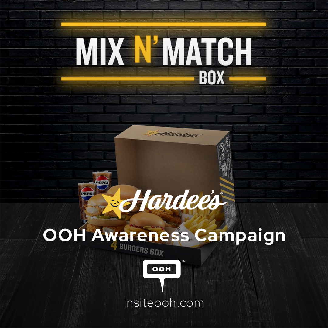 Hardee's Bites Big in Sharjah with Its New OOH Campaign for the Mix N' Match Box