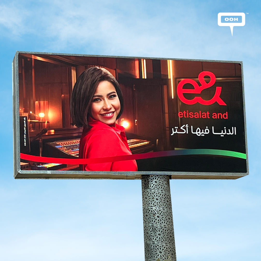 Sherine Remarkable Appearance on e&'s OOH Campaign Grabs Audience's Attention