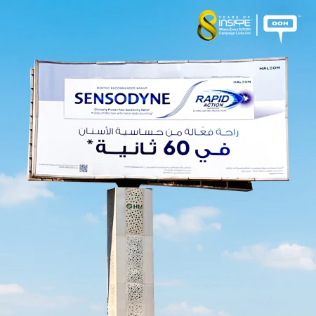 OOH Campaign: Sensodyne Rapid Action for Teeth Pain Relief in 60 Seconds