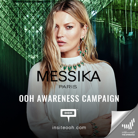 Dubai’s billboards spot Messika by Kate Moss on a DOOH campaign