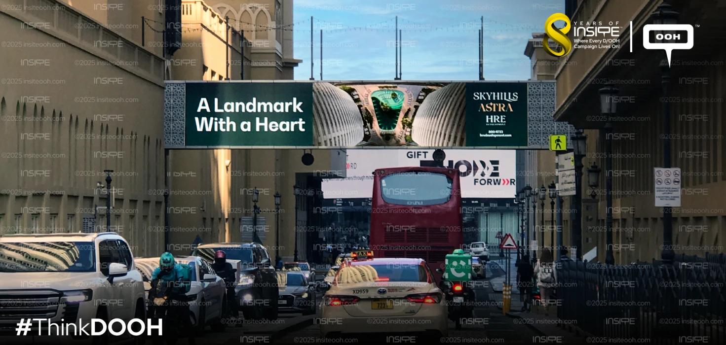 Sky Hills Astra DOOH Campaign Puts a Heart on the Landmark