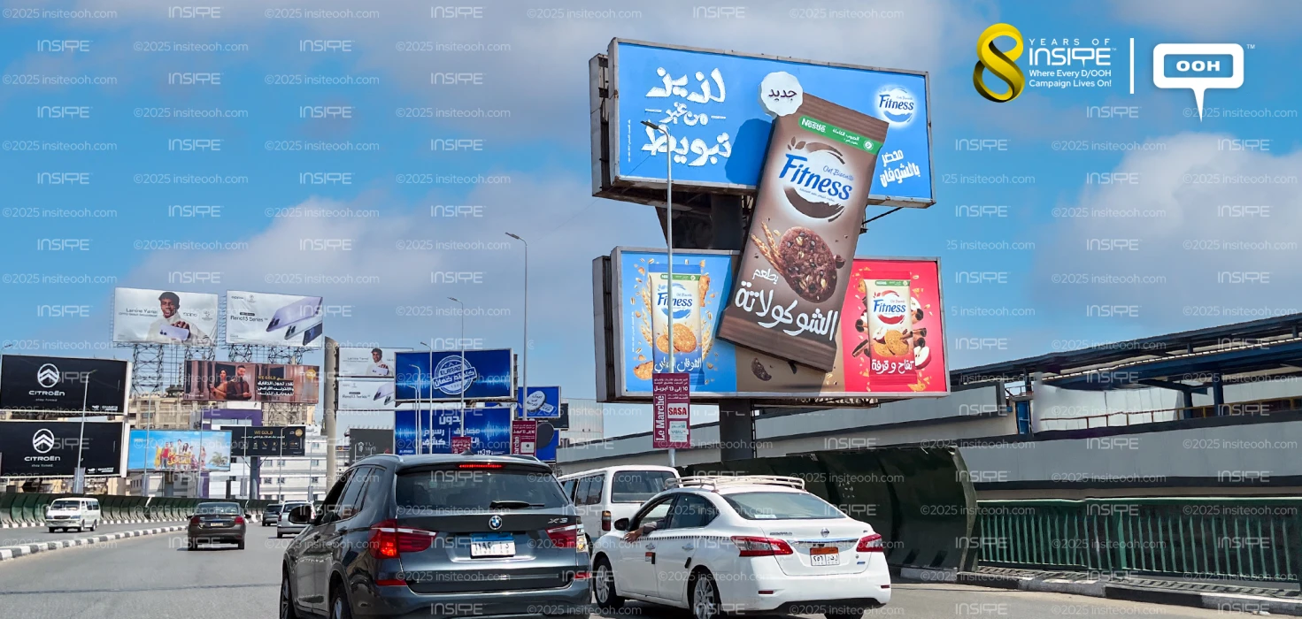 Nestlé’s Fitness Oat Biscuits Arrives on Cairo’s OOH Through an Enticing Die-Cut Campaign