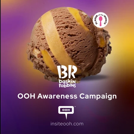 Sweet Screens Ahead: Baskin Robbins Launches Toffee Flavor in UAE via Digital Billboards