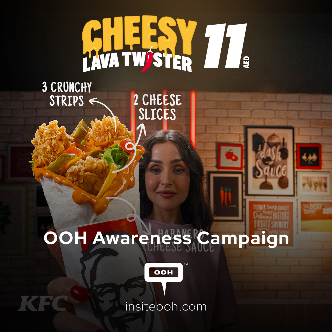 KFC’s Cheesy Lava Ads Ignite Attention Across the Emirates