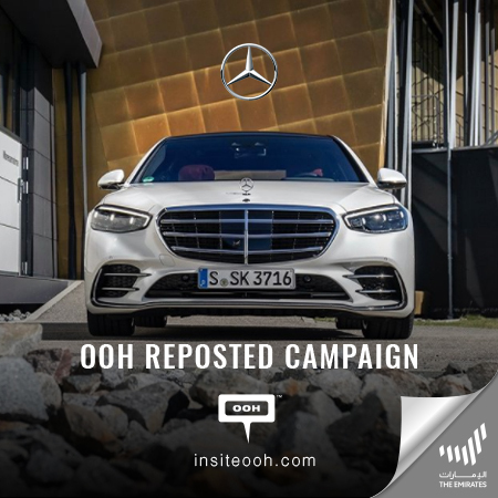 Mercedes-Benz reinforces the  S-Class on an OOH campaign in Sheikh Zayed Road