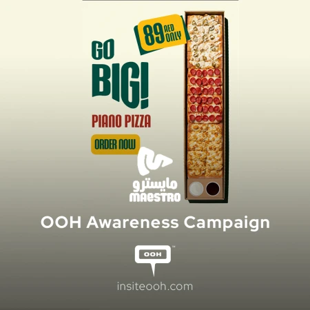 Maestro Pizza's 'Go Big' campaign on UAE’s OOH Advertising Scene