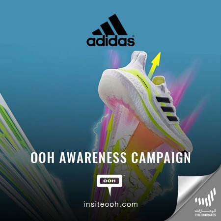 Adidas brands its Hi-Energy Ultra Boost 21 with an OOH campaign on Dubai’s roads