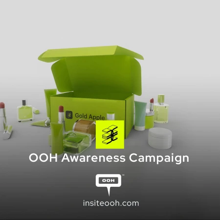 Gold Apple Beauty Store Welcomes Visitors on Its Billboards in Dubai