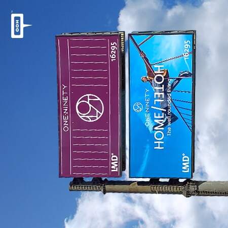 LMD climbs up Cairo's billboards to convey "The well rounded living" at One Ninety
