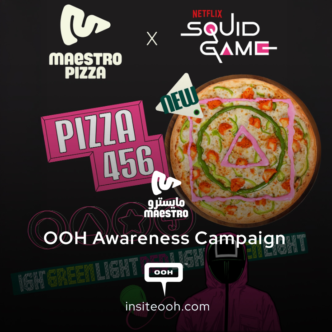 Maestro Pizza Enters Dubai's OOH Scene with a Squid Game-Inspired Campaign