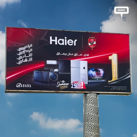 Haier, the Official Al Ahly Sponsor, Appears on Out-of-Home Ad Campaign