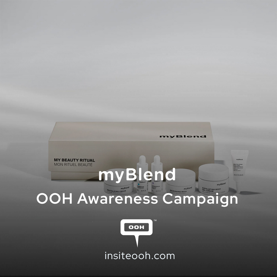 The Future of Skincare Exclusively on Gold Apple! My Blend Visits Billboards