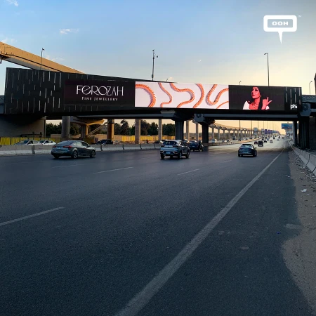 Radwa El-Sherbiny’s Timeless Beauty Shines on D/OOH with Timeless Jewelry from Ferozah