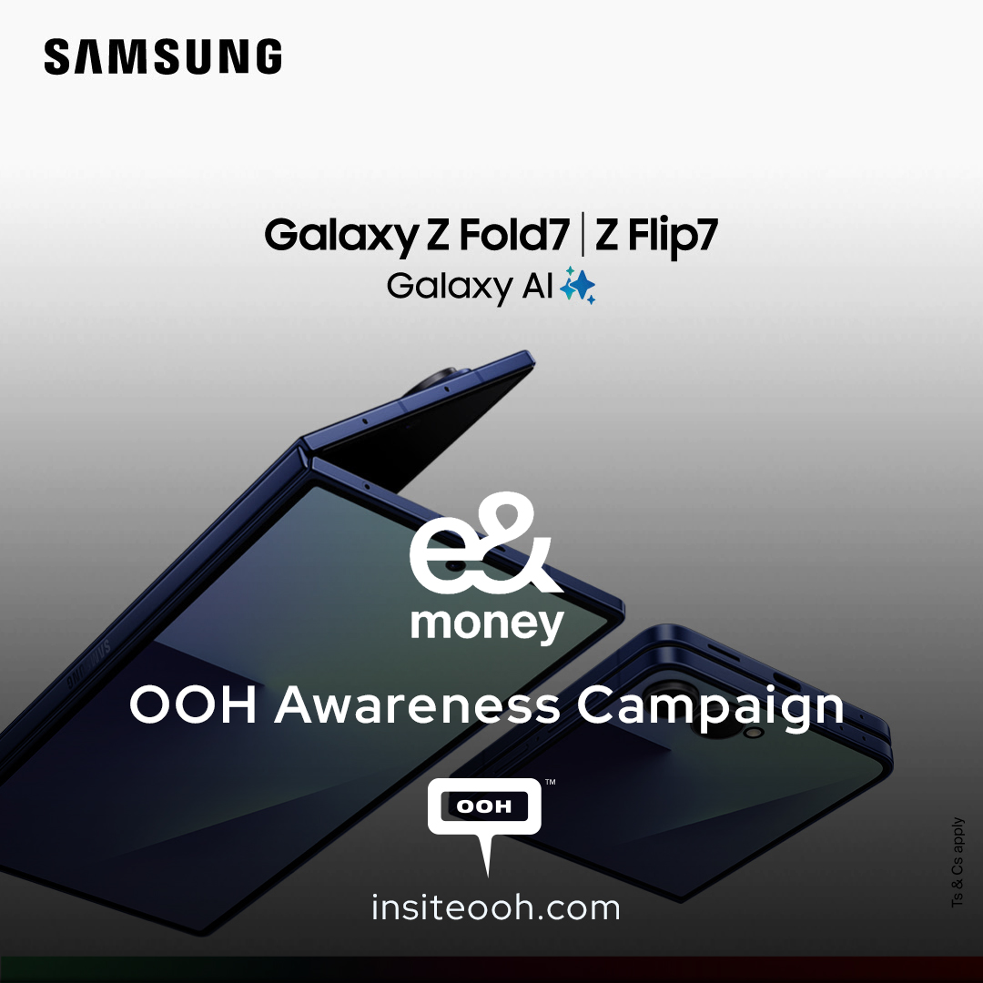 Etisalat Brings the Galaxy Z Fold7 and Flip7 to Life on Dubai’s Streets on D/OOH