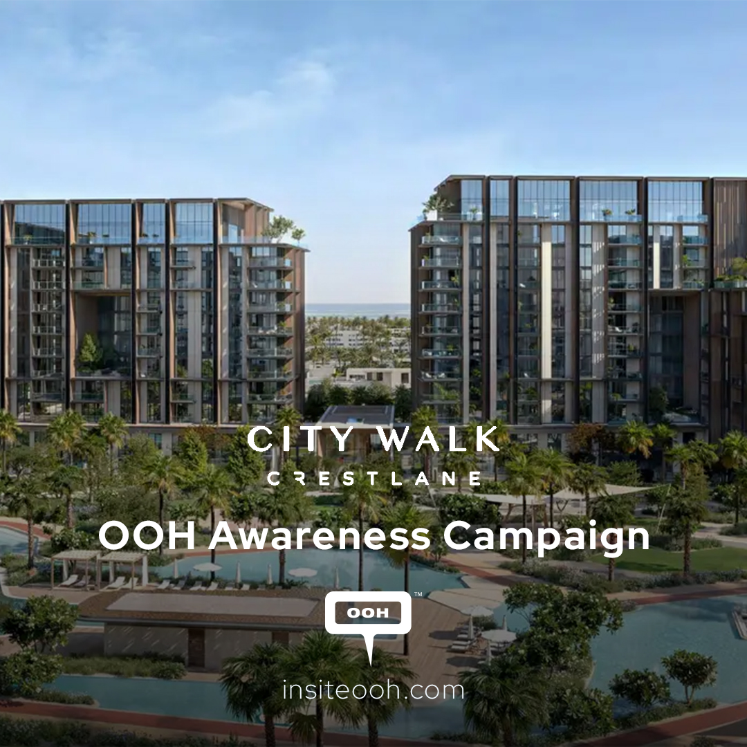 Let Water Flow into The City’s Beat With Meraas' City Walk Crestlane on Dubai’s DOOH Screens