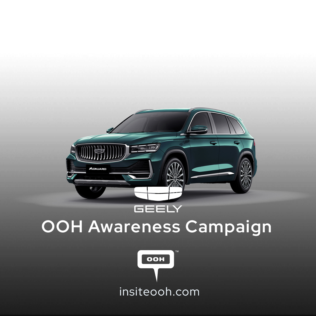Geely's Newest OOH Promotes the New Monjaro in Dubai
