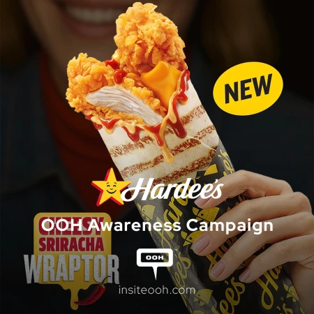 Hardee’s Hits Dubai and Sharjah’s OOH Scene With Their Cheesy Wraptor
