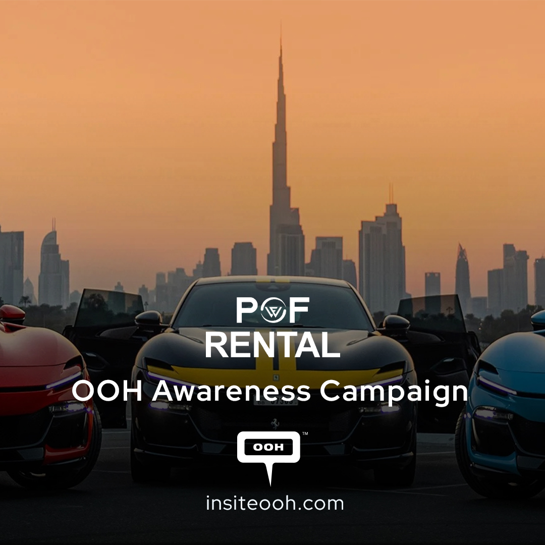 POF Rental Puts Luxury in the Fast Lane on UAE Billboards