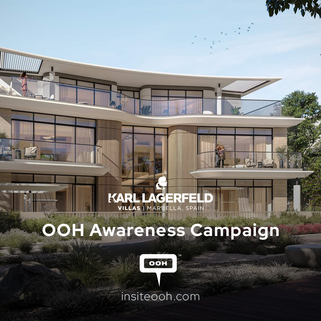 Taraf Elevates Dubai’s Skyline with Karl Lagerfeld Villas OOH Campaign