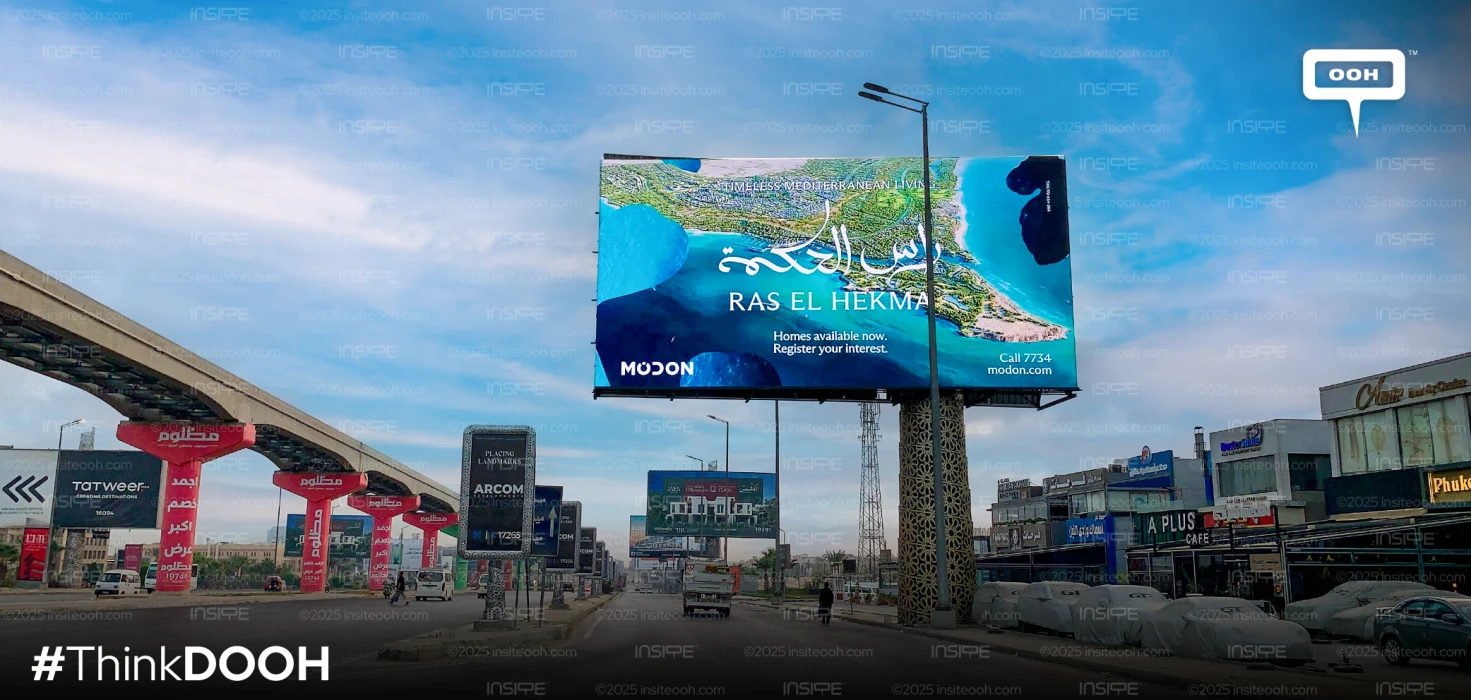 Modon Brings Ras El Hekma to Cairo’s Billboards with a Mediterranean Dream