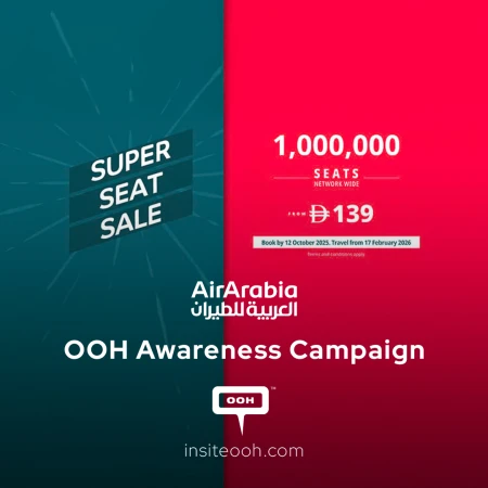 Air Arabia launched a 1 Million Seat Early Bird, A wide OOH campaign in UAE