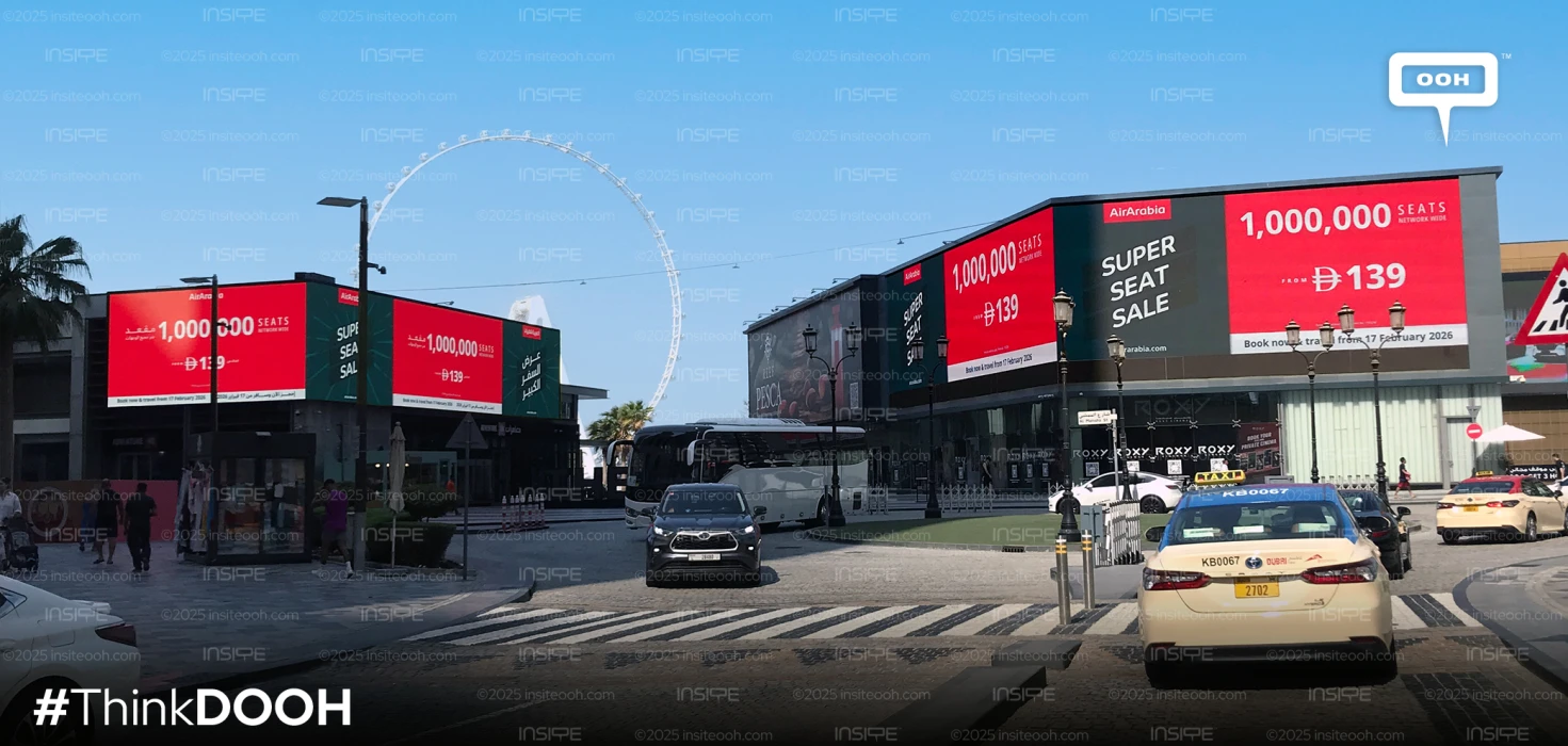Air Arabia launched a 1 Million Seat Early Bird, A wide OOH campaign in UAE