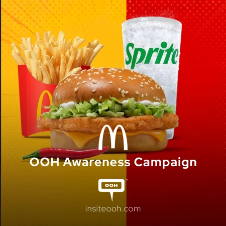 McDonald’s Ignites the UAE’s OOH with Its Spicy McChicken & Drive-Thru Experience
