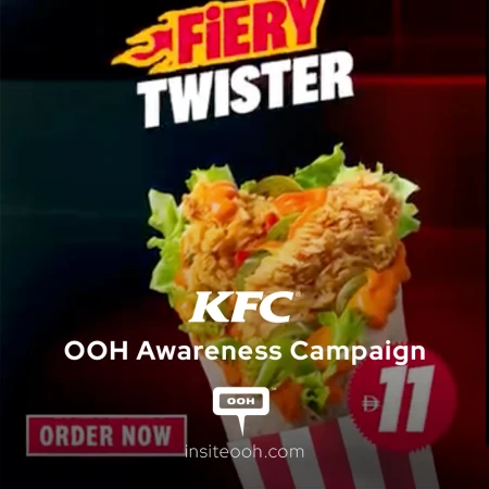 KFC Brings Fire to UAE's Outdoor Billboards with New Fiery Twister