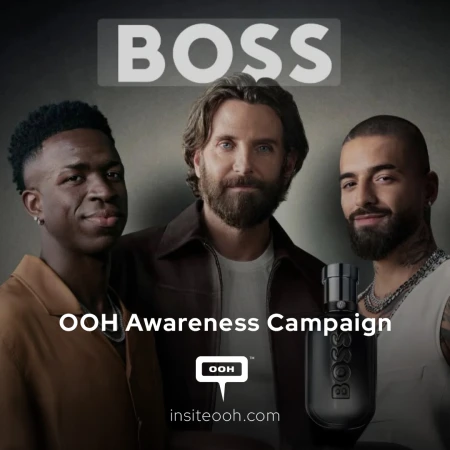 BOSS Unites Bradley Cooper, Maluma, and Vinicius Jr. for its New Fragrance All Over Dubai's DOOH