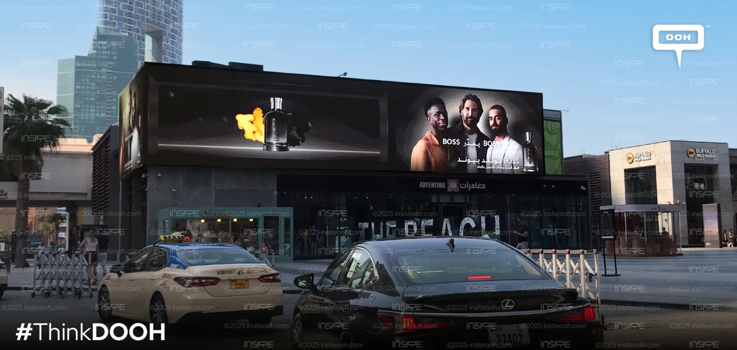 BOSS Unites Bradley Cooper, Maluma, and Vinicius Jr. for its New Fragrance All Over Dubai's DOOH