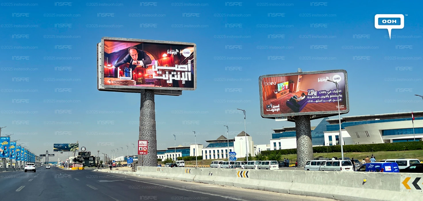 WE & Ahmed El-Ghandour Break Egypt's Internet Speed Barriers on Greater Cairo's Billboards