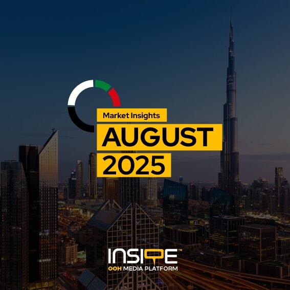 UAE’s OOH Landscape in August 2025: Real Estate Leads, Fashion Wear and Foodservice Gain Ground