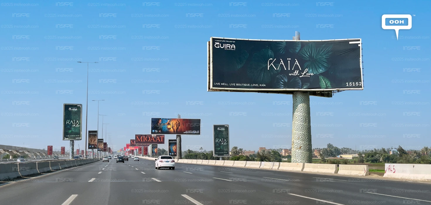 Guira Developments Returns to Cairo’s OOH Scene with KAÏA—A Message Signed “With Love”