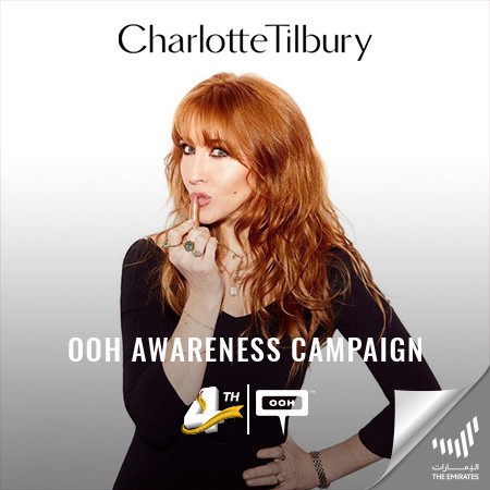 Charlotte Tilbury introduces its new Supermodel Brow Bar on Dubai's billboards