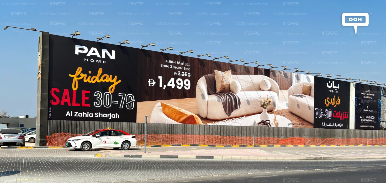 Pan Home's Mighty Friday Savings Sweep UAE Billboards