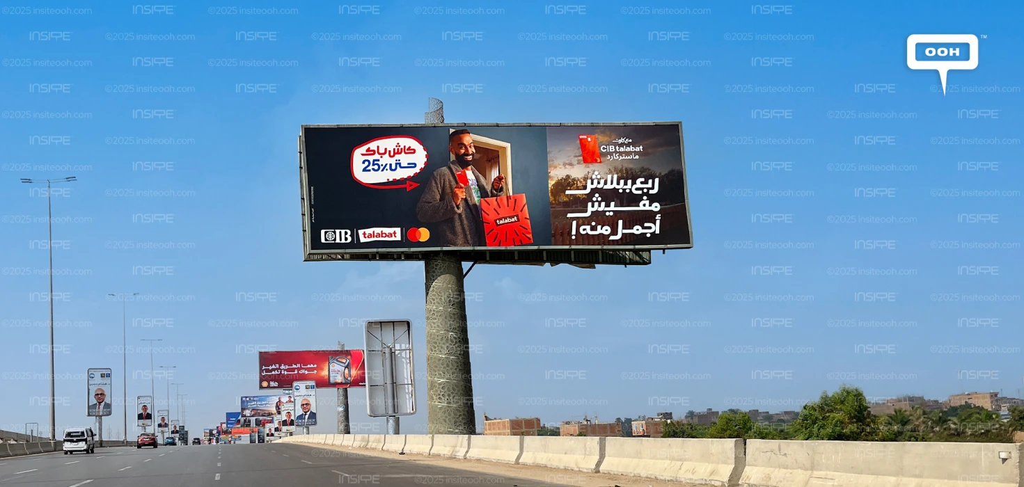 Mahmoud Ellisy Celebrates a 25% Cashback with Talabat on Billboards