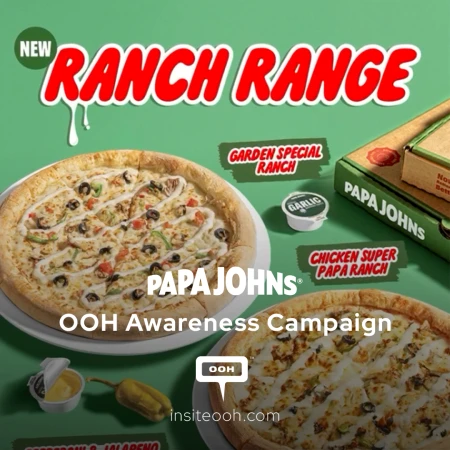 Papa Johns Launches “Ranch Range” Campaign on Dubai Hoardings
