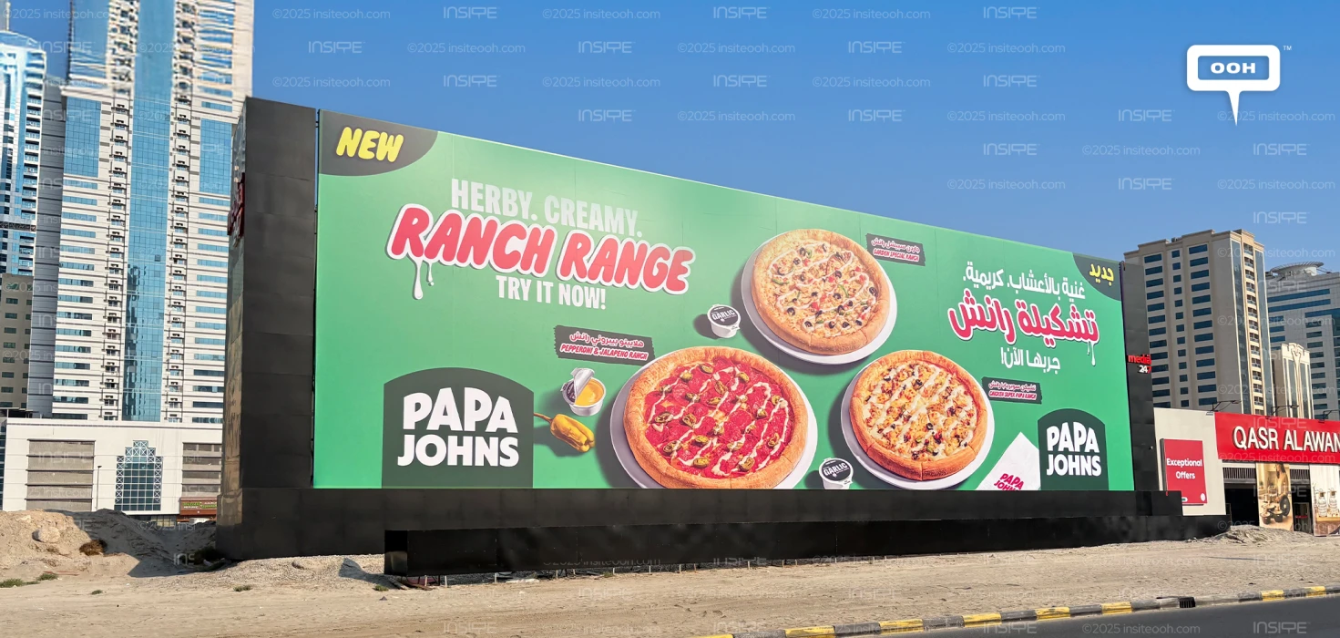 Papa Johns Launches “Ranch Range” Campaign on Dubai Hoardings