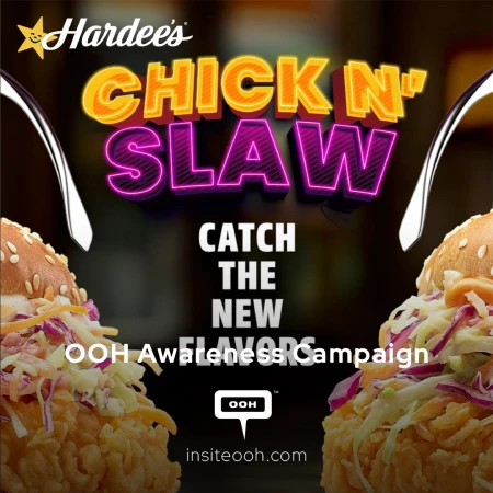 Hardee’s Serves Up Its Crispy Twist “Chick N’ Slaw” on The UAE’s OOH Scene