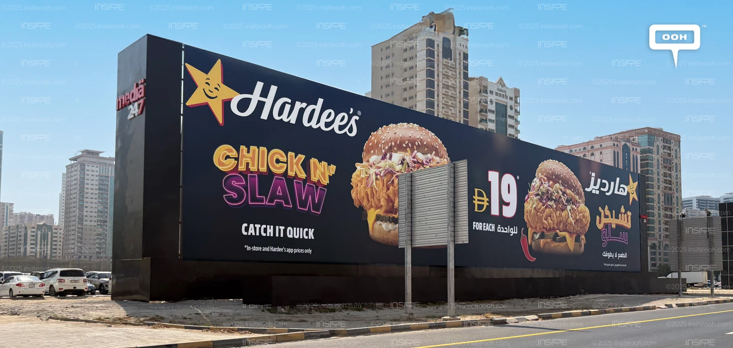 Hardee’s Serves Up Its Crispy Twist “Chick N’ Slaw” on The UAE’s OOH Scene