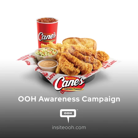 Raising Cane's Celebrating 10 Years of Flavor Across Dubai’s D/OOH Scene