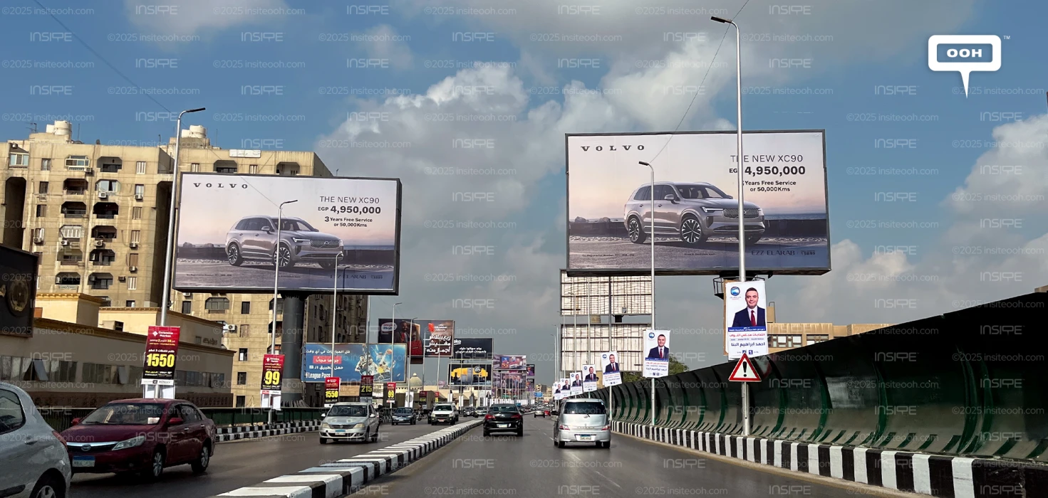 Volvo The Hybrid SUV XC90 Stands Proudly in the Middle of Billboard