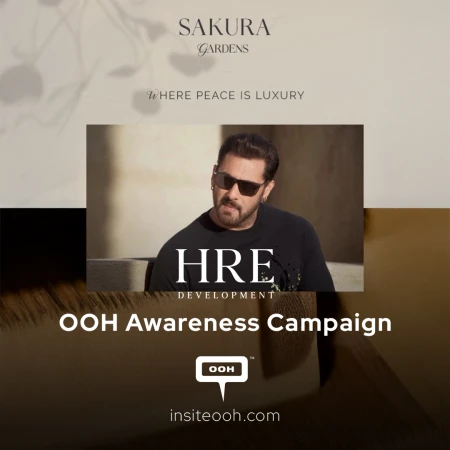 Salman Khan Graces the DOOH Screens as Celebrity Guest for the “Sakura Gardens” Launch