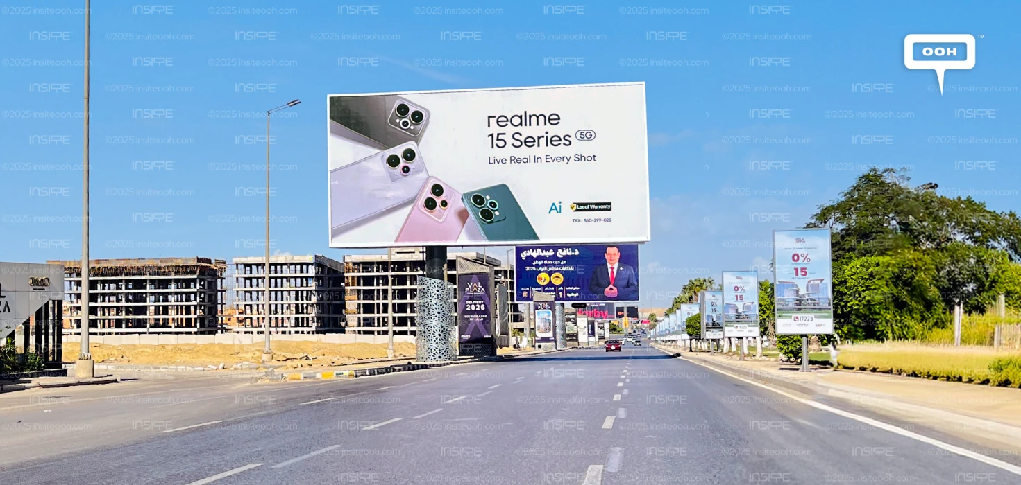 Realme 15 Series: Live Real in Every Shot on Cairo's Billboards